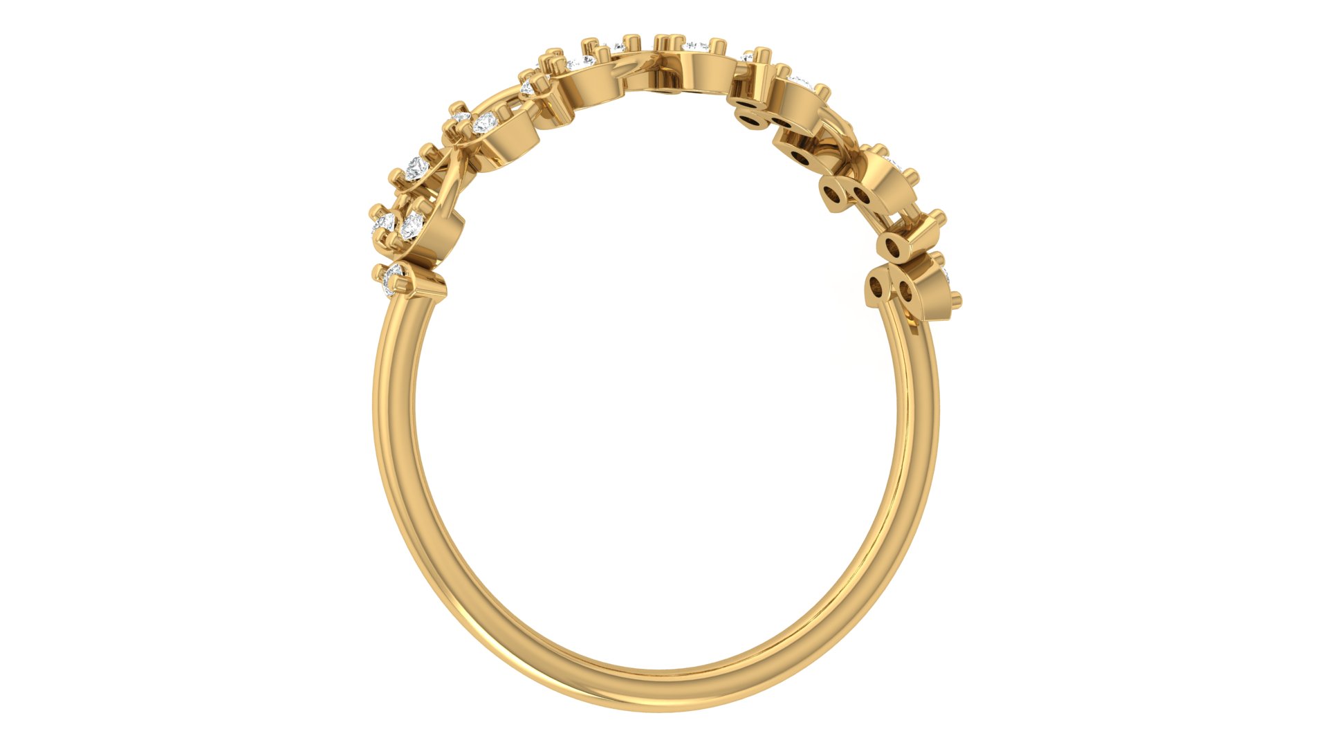 Mable Petal Design Diamond Ring